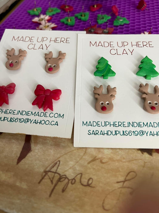 Clearance! Christmas studs.